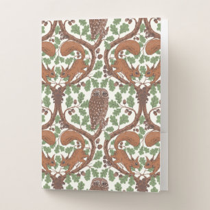 Woodland Whispers/Owls and Squirrels in the Oak/mo Pocket Folder