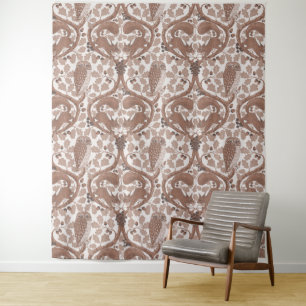 Woodland Whispers/Owls and Squirrels in the Oak/mo Tapestry