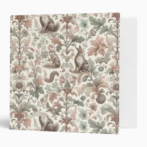 Woodland Whispers Victorian Nature Elegance 3 Ring Binder