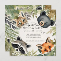 Woodland Wild One 1st Birthday Party