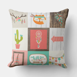 WOODLAND - wild one Throw Pillow