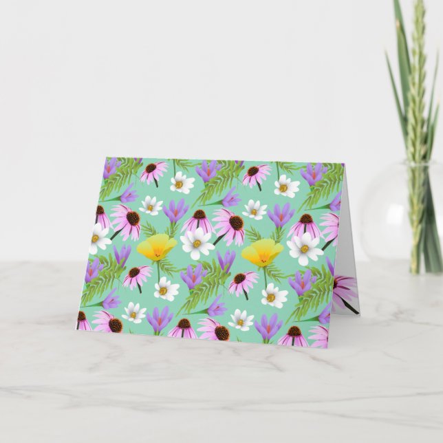 Woodland Wildflower Garden Card (Front)