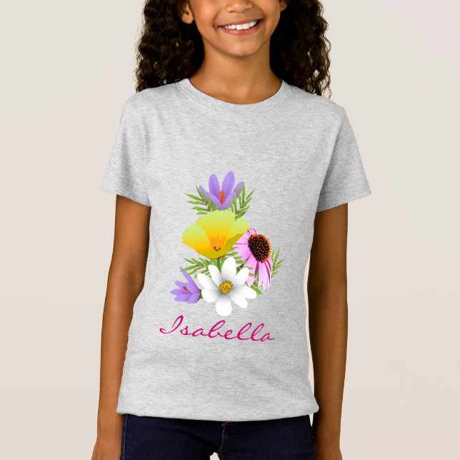Woodland Wildflower Garden T-Shirt (Front)