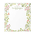 Woodland Wildflower Personalized Social Stationery