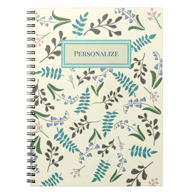 Woodland Wildflower Spiral Notebook (Front)