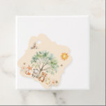Woodland Wildlife Baby Shower Gift Tags<br><div class="desc">Woodland wildlife baby shower wrapping tags feature a beautiful watercolor design with a fox, a sheep, a bear and a little duckling. They're gathered together under a beautiful tree and there are flowers all around them, sweet little bumblebees gathering nectar and a bird flying about. The reverse side gets personalized...</div>