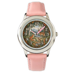 Woodland Wildlife Deer Fox Rustic Autumn Watch