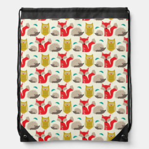 Woodland Wildlife Drawstring Bag