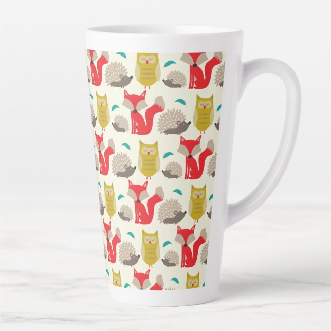 Woodland Wildlife Latte Mug (Right)