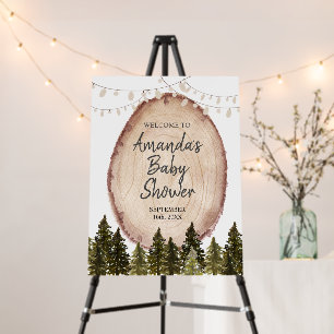 Woodland Winter Baby Shower Forest Welcome Foam Board