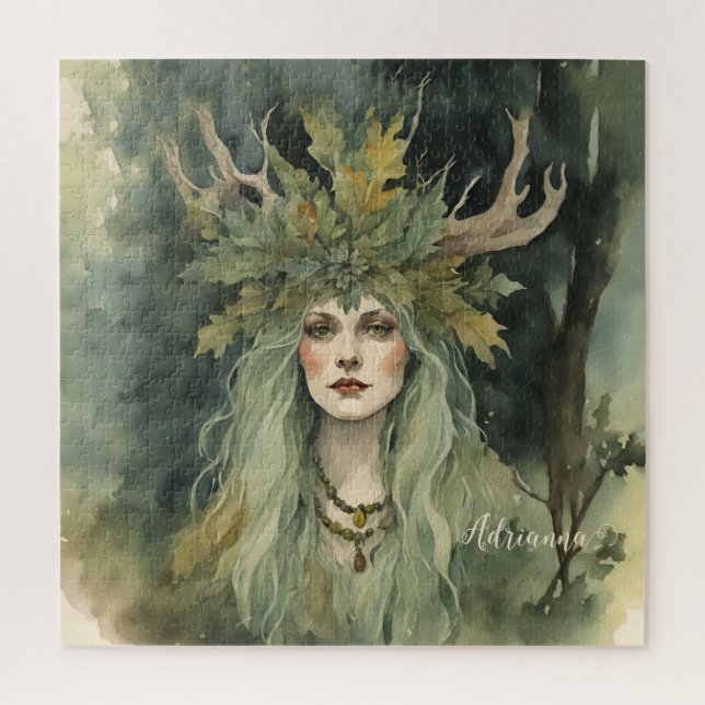 Woodland Witch Jigsaw Puzzle (Vertical)