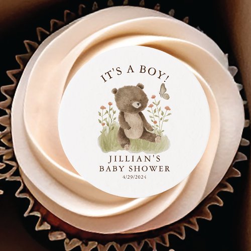 Woodland Wonder Bear Edible Frosting Rounds