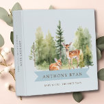 Woodland Wonder Dee Baby Album<br><div class="desc">This charming baby shower design showcases a delightful illustration of a deer surrounded by pine trees, creating a whimsical and nature-inspired theme for the special occasion. The soft color palette and intricate details make this design perfect for a gender-neutral celebration, whether it's a baby boy or baby girl on the...</div>