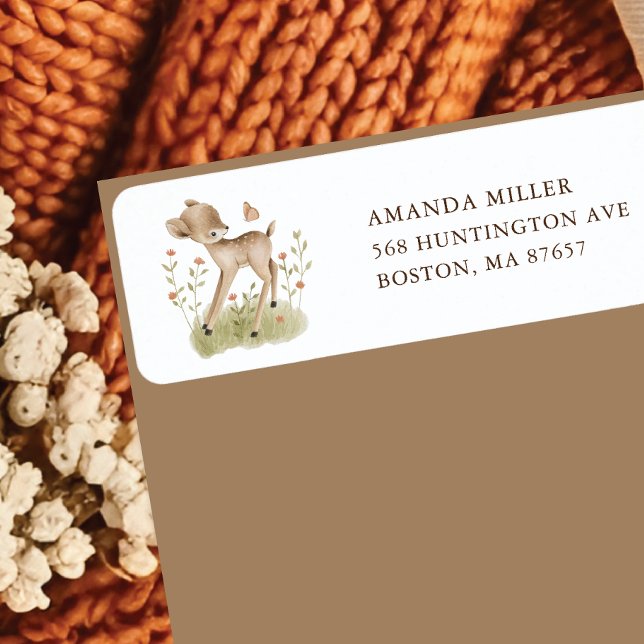 Woodland Wonder Deer Address Label (Creator Uploaded)