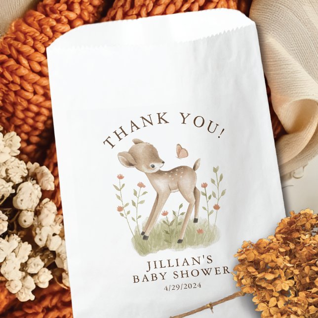 Woodland Wonder Deer Favor Bag (Creator Uploaded)