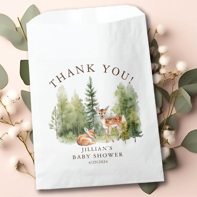 Woodland Wonder Deer Favor Bag (Creator Uploaded)