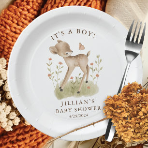 Woodland Wonder Deer Paper Plates