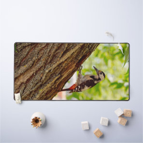 Woodland Woodpecker Wildlife Photography Desk Mat