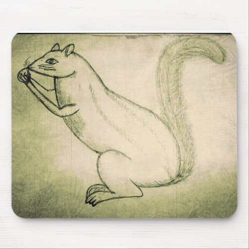 Woodland Workflow Squirrels Fruitful Focus Mouse Pad