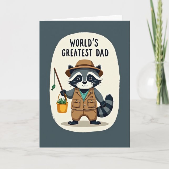 Woodland Worlds Greatest Dad Card (Front)
