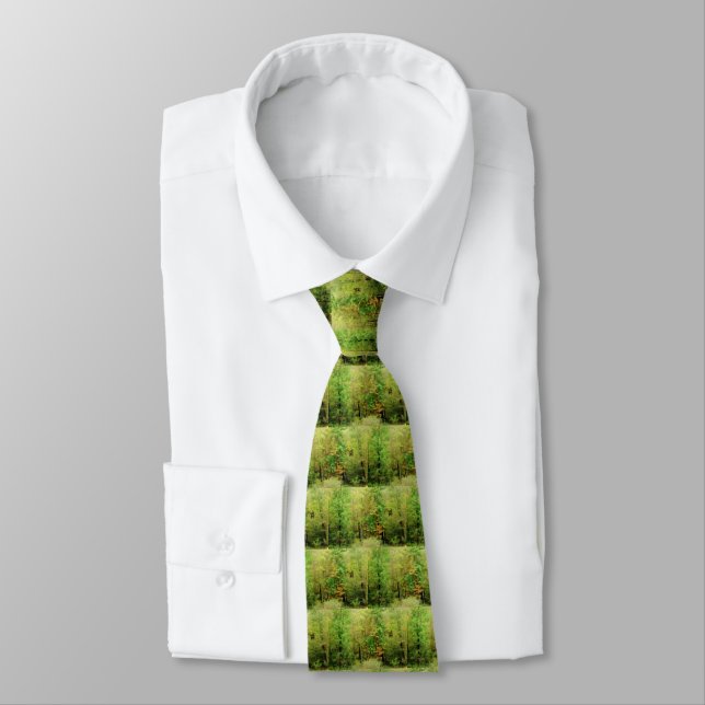'Woodlands Abstract' Tie (Tied)