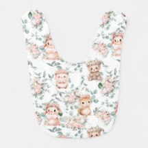 Woodlands Animals Bib