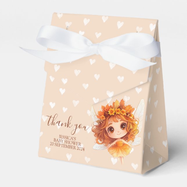 Woodlands Autumn Fairy Favor Boxes (Front Side)