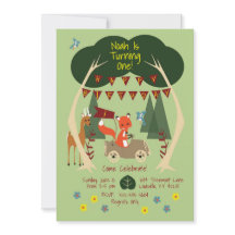 Woodlands Birthday Party Invitation