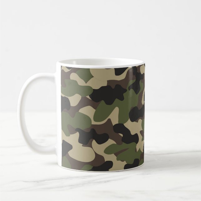 Woodlands Camo Coffee Mug (Left)