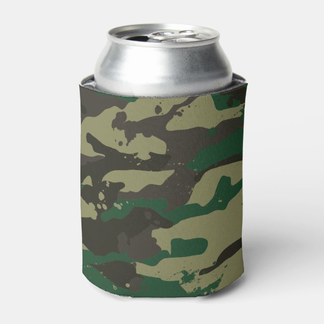 Woodlands camouflage can cooler (Can Front)
