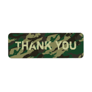 Woodlands camouflage label