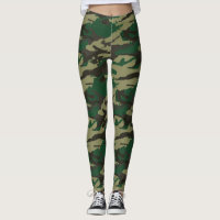 Woodlands camouflage leggings