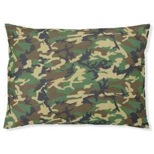Woodlands Camouflage Outdoors Gift  Pet Bed