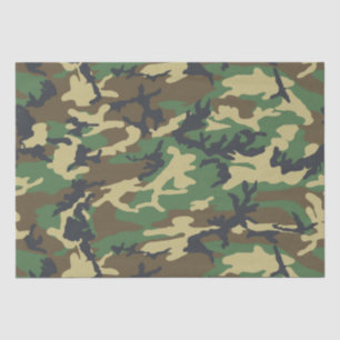 Woodlands Camouflage Outdoorsman Gift Tissue Paper