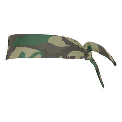 Woodlands camouflage tie headband