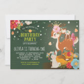 Woodlands Enchanted Forest Birthday Invitation (Front)