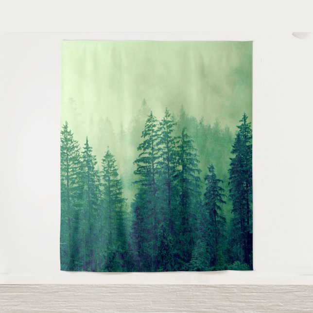 Woodlands Forest Trees Wall Mural Photo Backdrop (Front)
