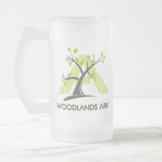WoodlandsARK Frosted Glass Mug w/LOGO