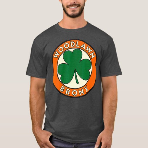 Woodlawn Bronx NY Irish Shamrock Vintage Road T_Shirt