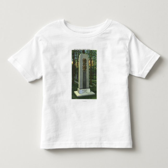 Woodlawn Cemetery, Mark Twain Gravestone Scene Toddler T-shirt (Front)