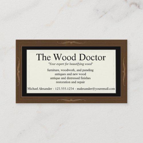 Woodlook Business Card Template