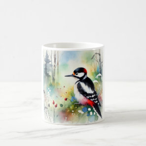 Woodpecker 241024AREF126 - Watercolor Coffee Mug