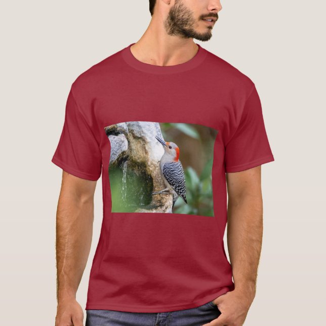 Woodpecker Bird Design Logo – Nature’s Rhythm in  T-Shirt (Front)