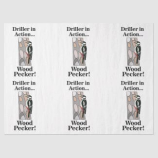 Woodpecker Bird Funny Birthday Tissue Paper
