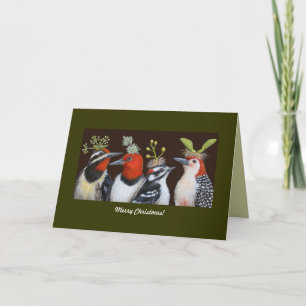 Woodpecker Christmas card