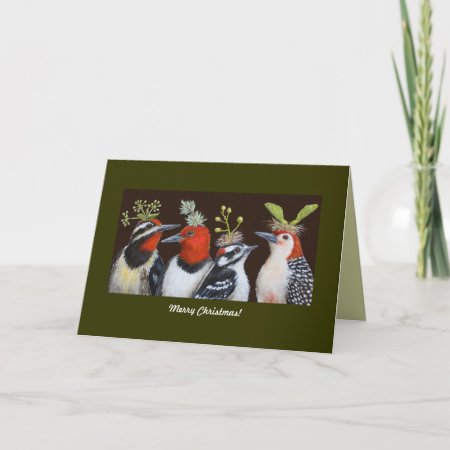 Woodpecker Christmas Card