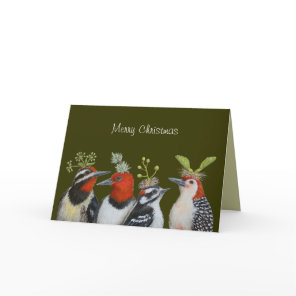 Woodpecker Christmas card