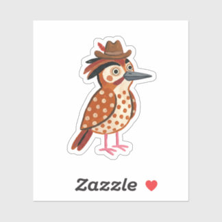 Woodpecker Cowboy Stickers