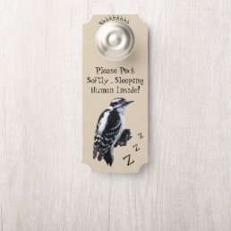 Woodpecker &quot;Do Not Disturb&quot; Door Hanger