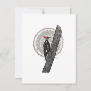 Woodpecker Mandala Note Card